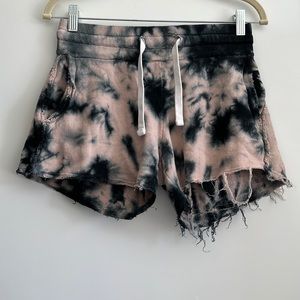 Pink & Black Tie dye Shorts